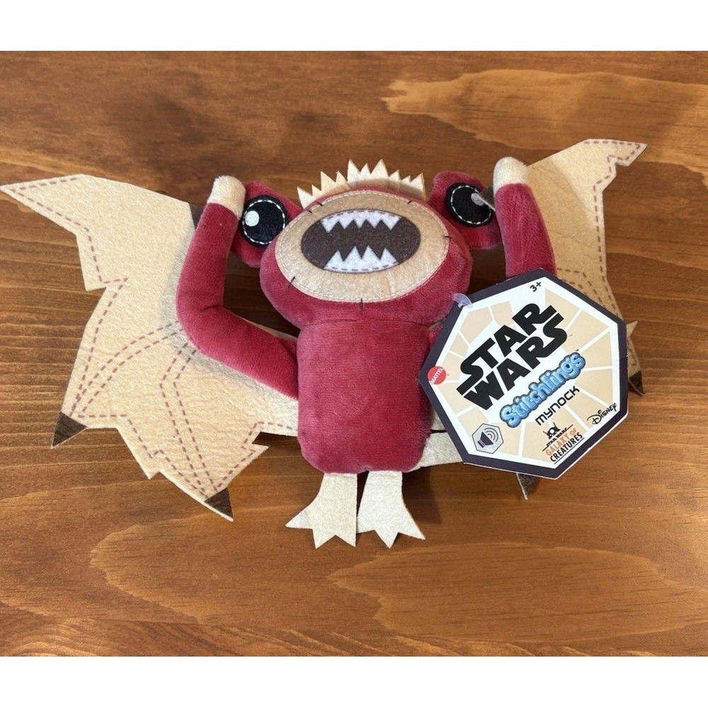 Mattel Star Wars Stitchlings Mynock Plush Galaxy of Creatures Sounds Disney NWT
